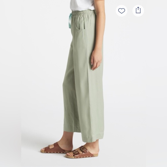 Tribal Gina Wide Leg Linen Pull On Pant - Picture 2 of 6